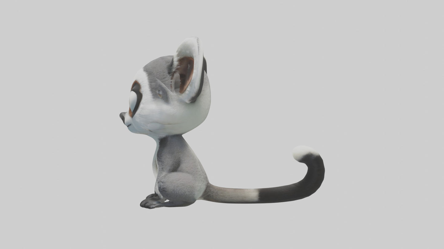 3D model Babylemur Model 1 VR / AR / low-poly