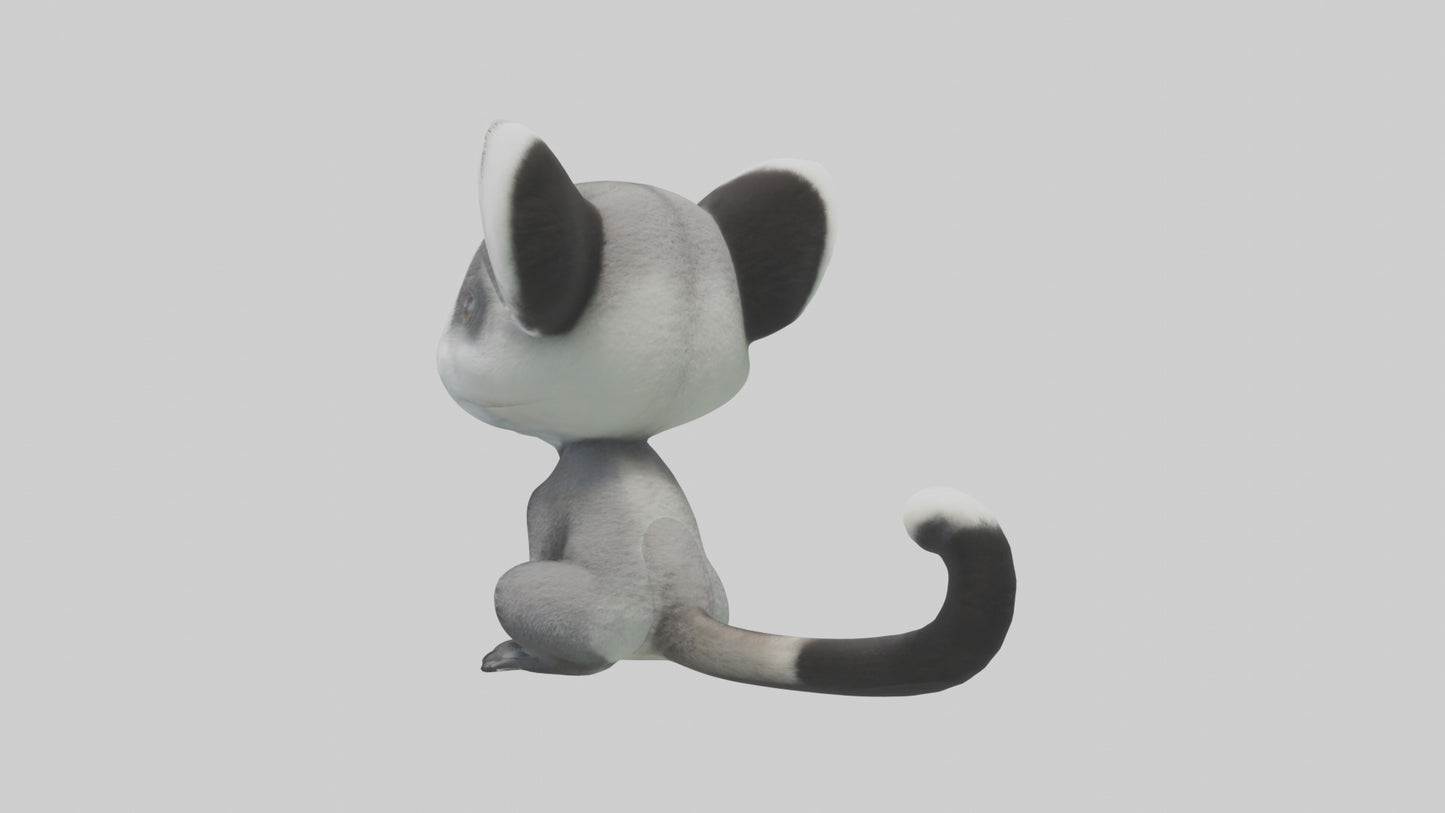 3D model Babylemur Model 1 VR / AR / low-poly