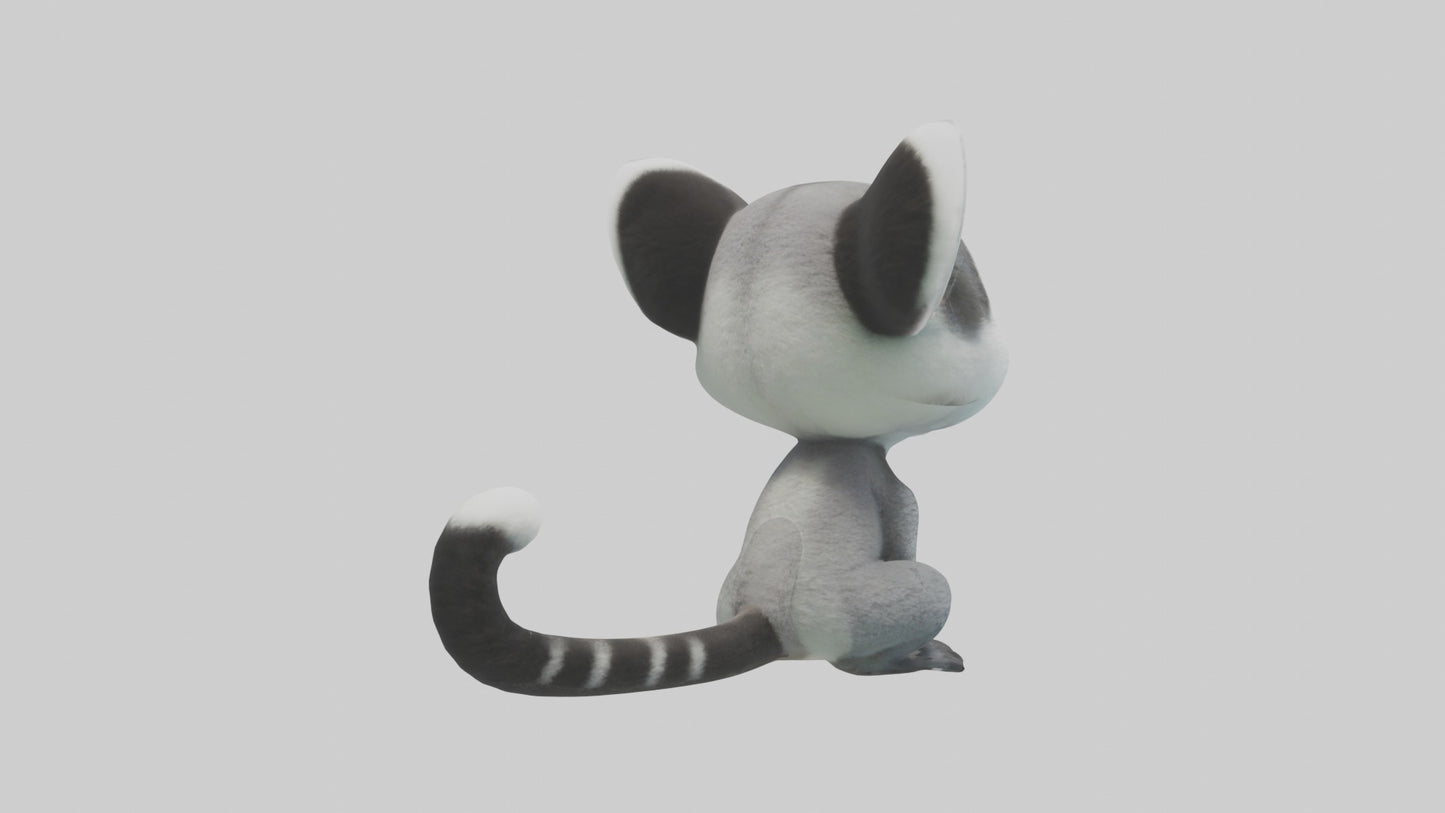 3D model Babylemur Model 1 VR / AR / low-poly