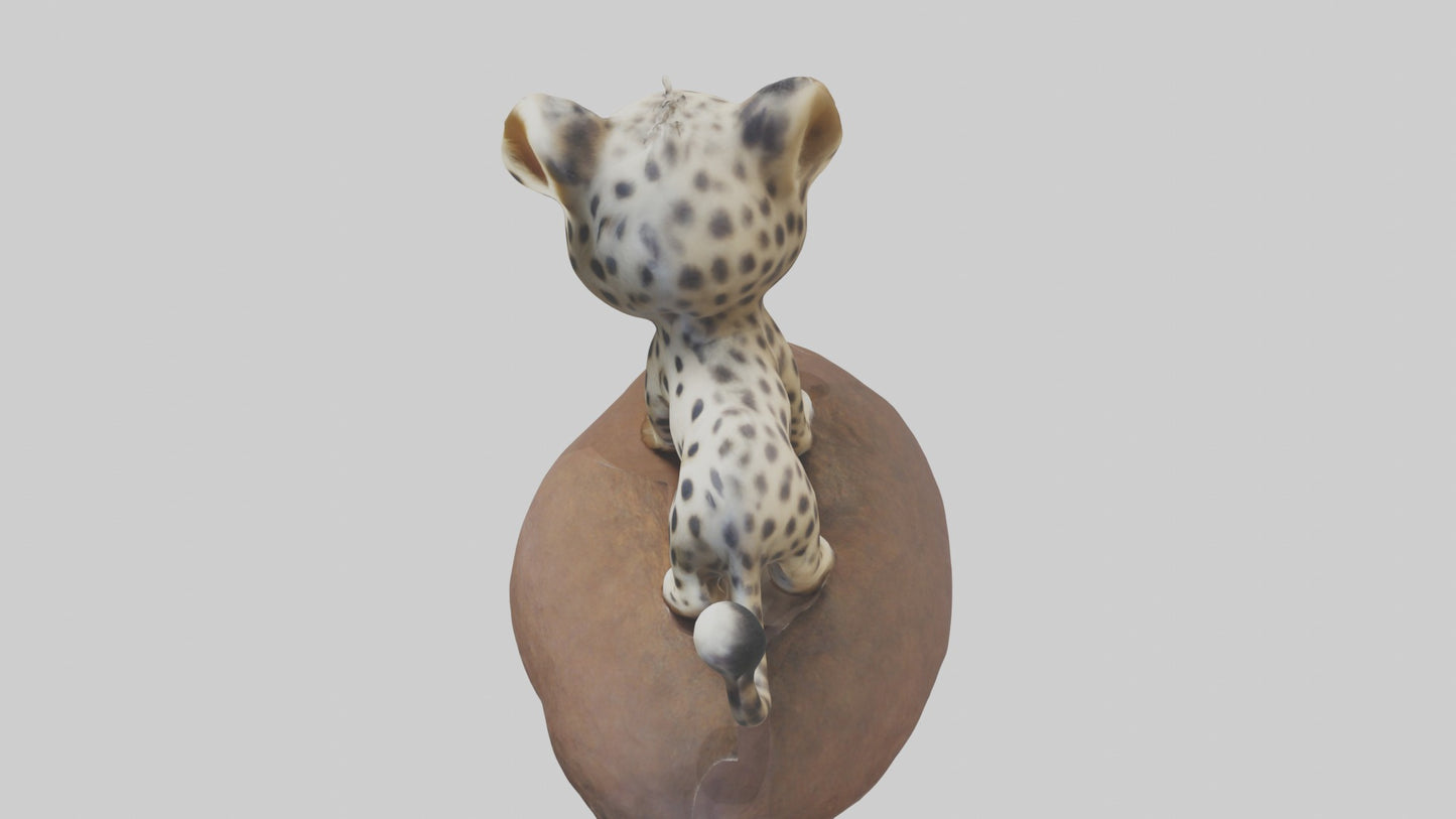 3D model Babyleopard Model 1 VR / AR / low-poly