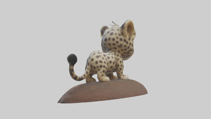 3D model Babyleopard Model 1 VR / AR / low-poly
