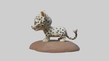 3D model Babyleopard Model 1 VR / AR / low-poly