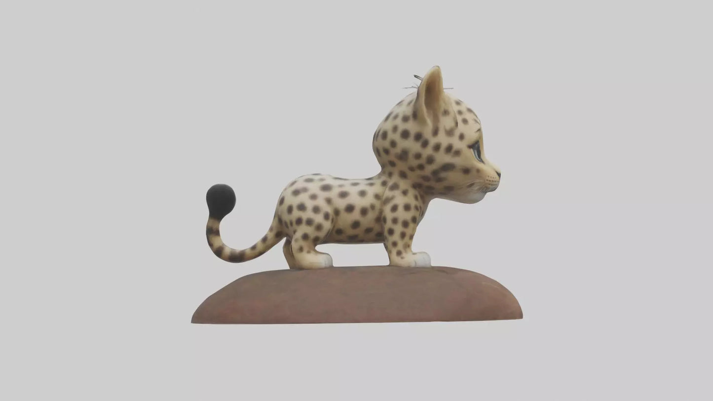3D model Babyleopard Model 1 VR / AR / low-poly