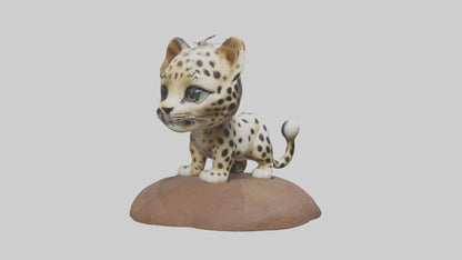 3D model Babyleopard Model 1 VR / AR / low-poly