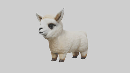3D model Babyllama Model 1 VR / AR / low-poly