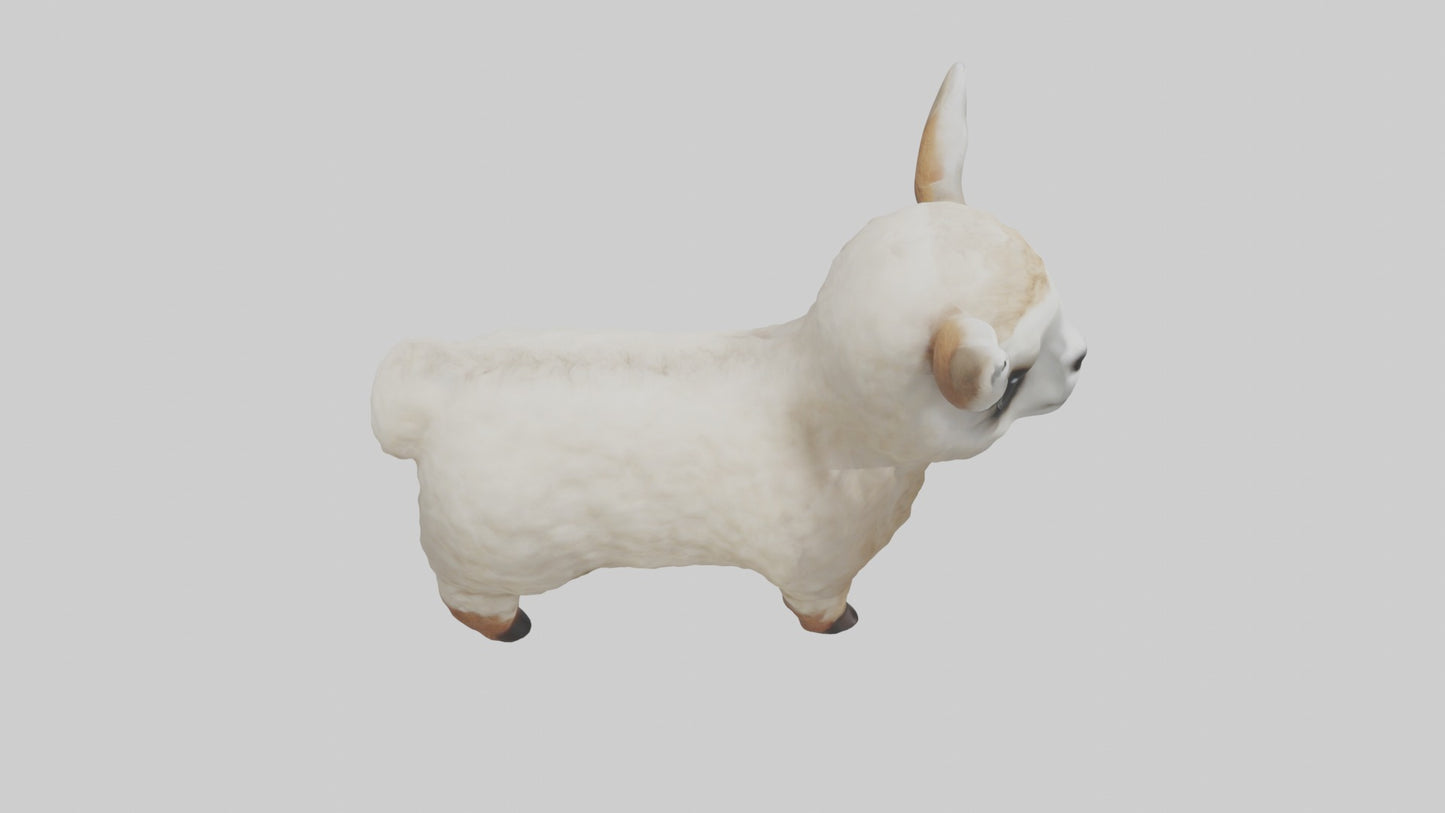 3D model Babyllama Model 1 VR / AR / low-poly