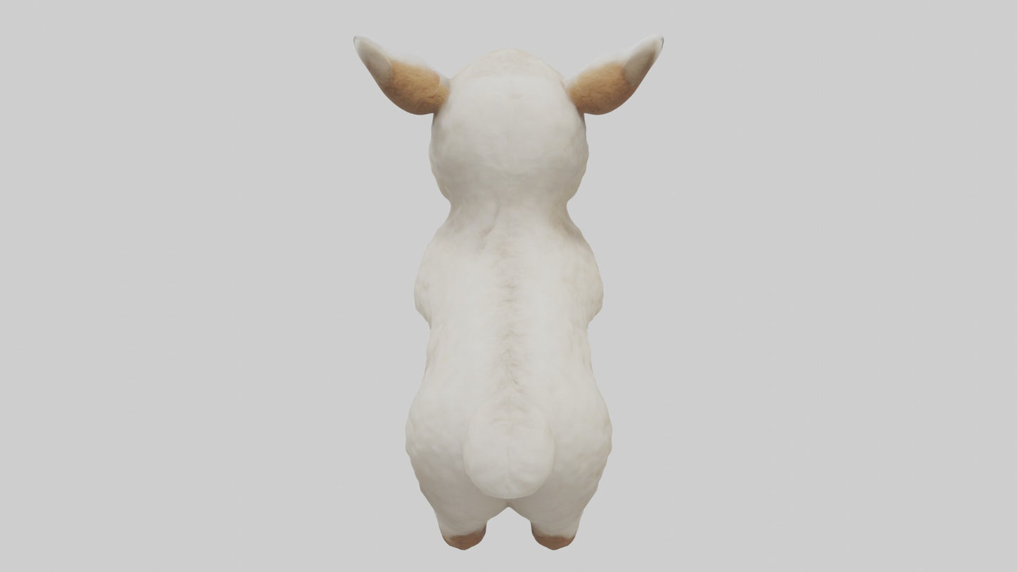 3D model Babyllama Model 1 VR / AR / low-poly