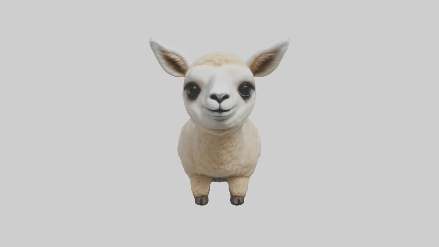 3D model Babyllama Model 1 VR / AR / low-poly