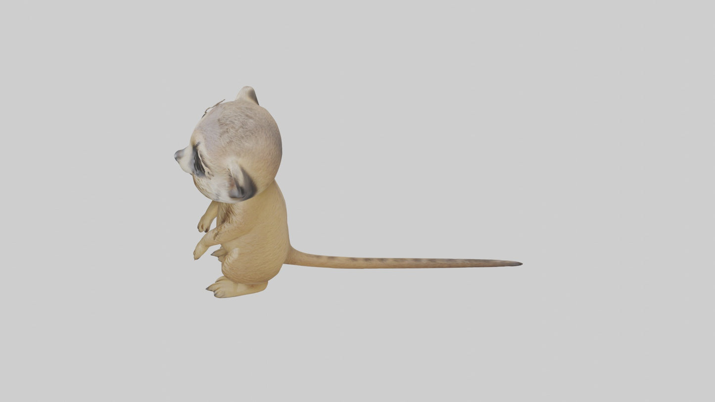 3D model Babymeerkat Model 1 VR / AR / low-poly