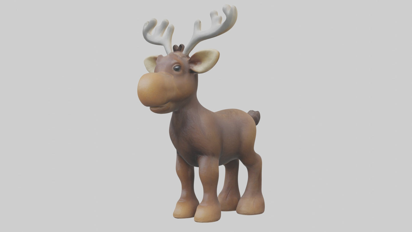 3D model Babymoose Model 1 VR / AR / low-poly