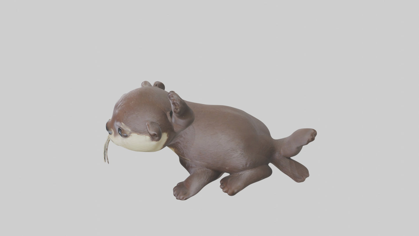 3D model Babyotter Model 1 VR / AR / low-poly