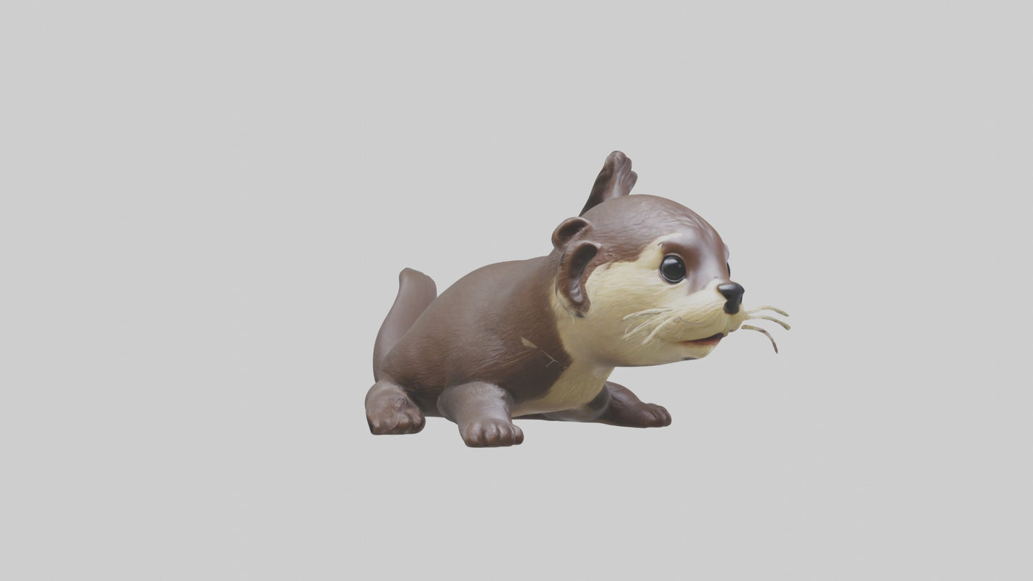 3D model Babyotter Model 1 VR / AR / low-poly