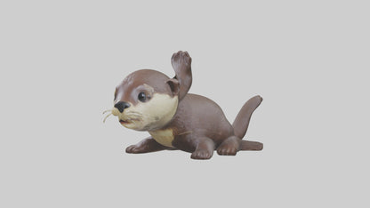 3D model Babyotter Model 1 VR / AR / low-poly
