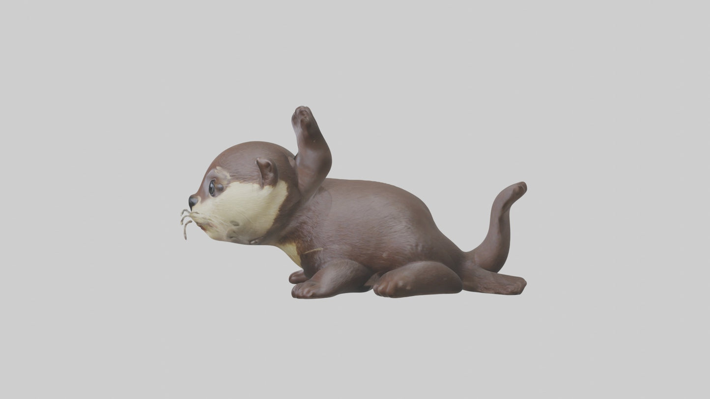 3D model Babyotter Model 1 VR / AR / low-poly