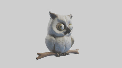 3D model Babyowl Model 1 VR / AR / low-poly