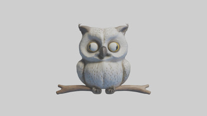 3D model Babyowl Model 1 VR / AR / low-poly