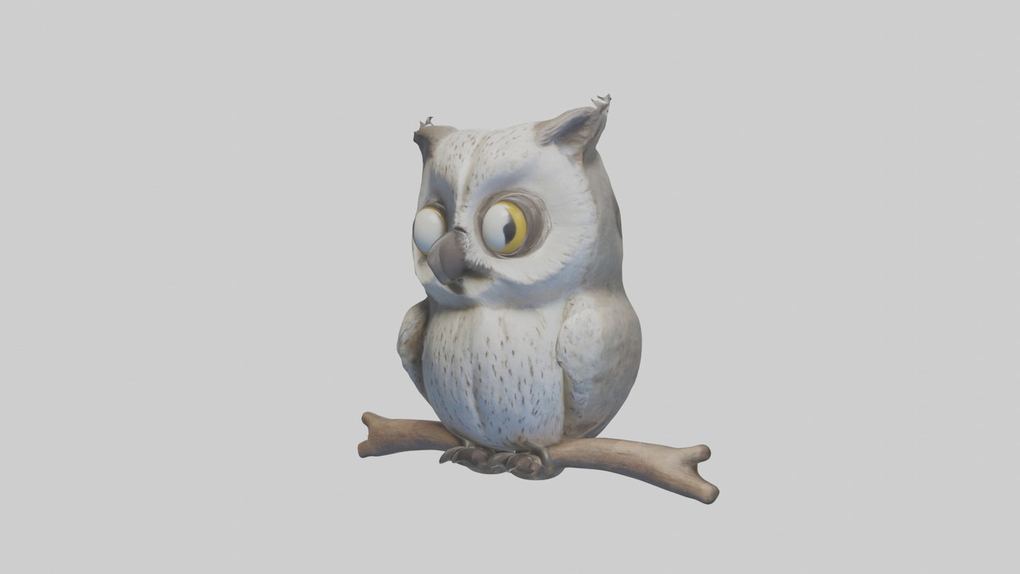 3D model Babyowl Model 1 VR / AR / low-poly