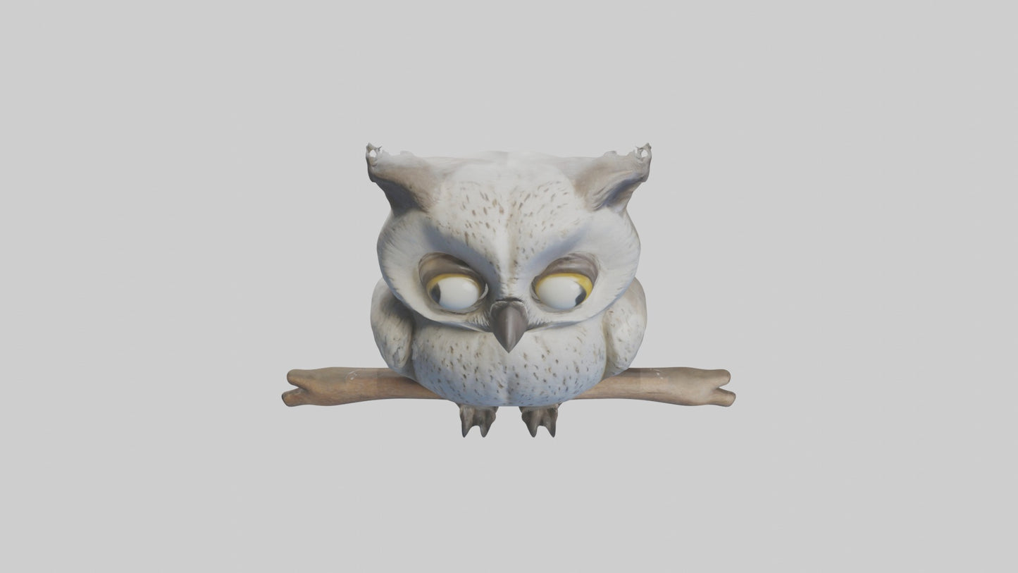 3D model Babyowl Model 1 VR / AR / low-poly