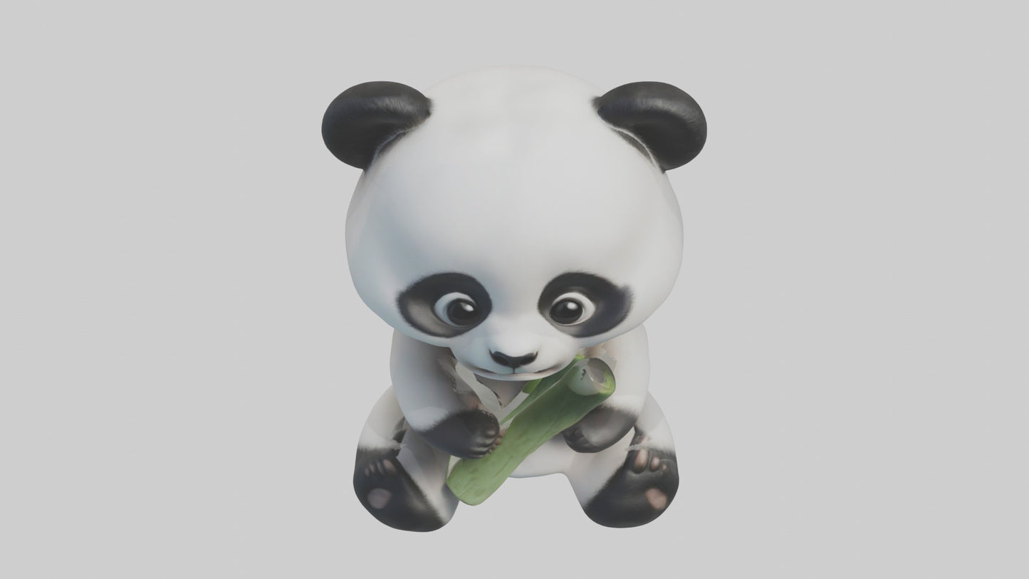 3D model Babypanda Model 1 VR / AR / low-poly