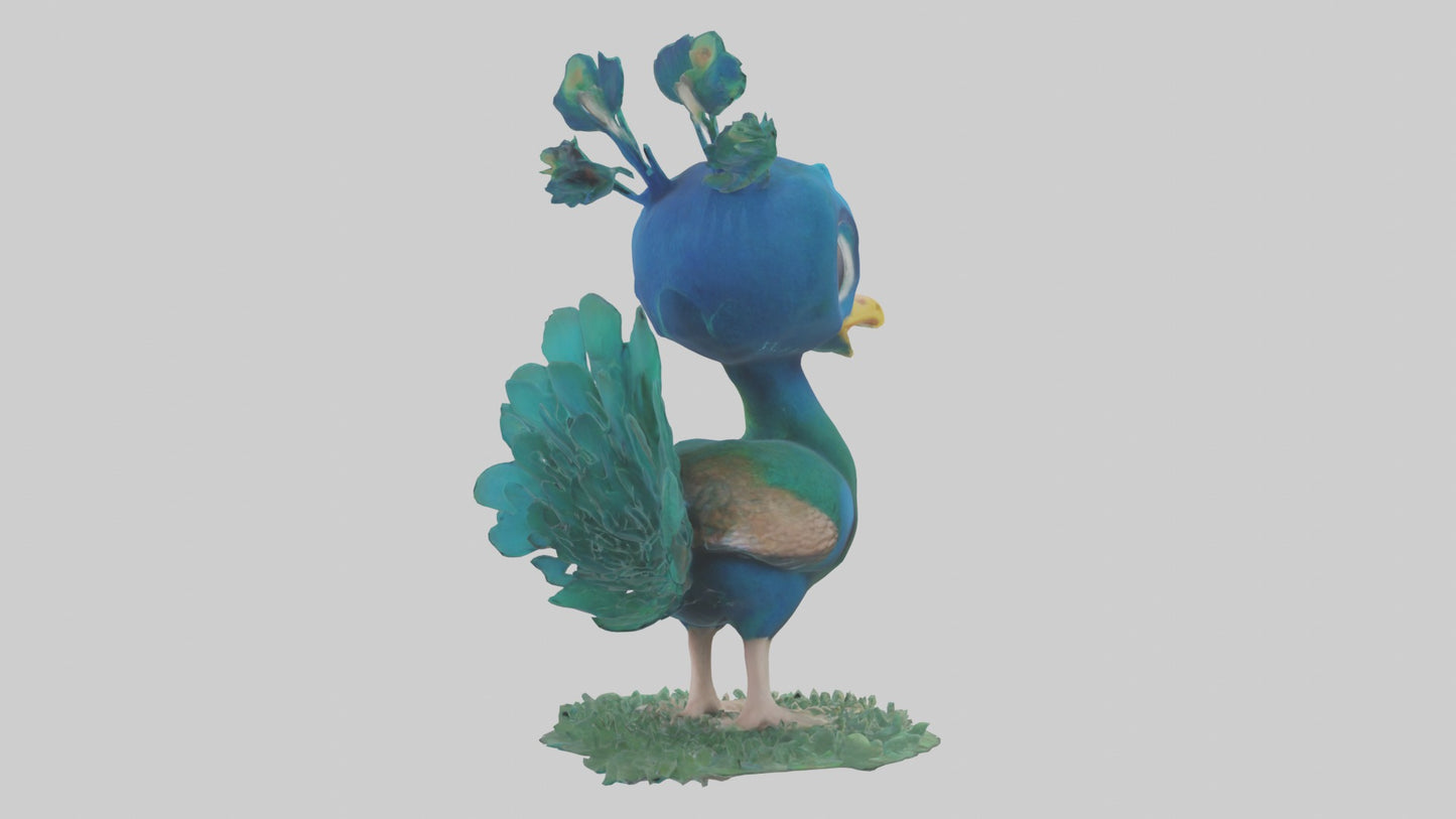 3D model Babypeacock Model 1 VR / AR / low-poly