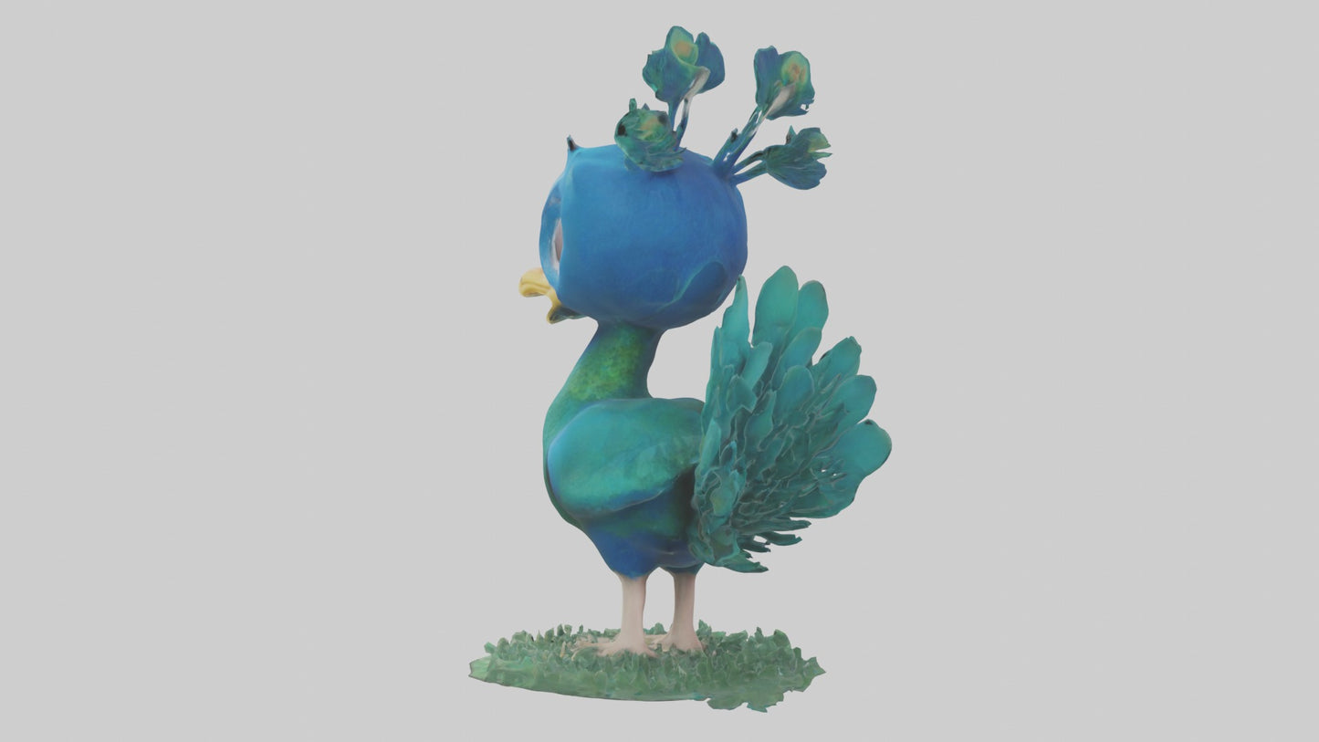 3D model Babypeacock Model 1 VR / AR / low-poly