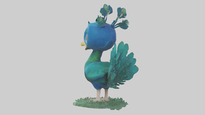 3D model Babypeacock Model 1 VR / AR / low-poly