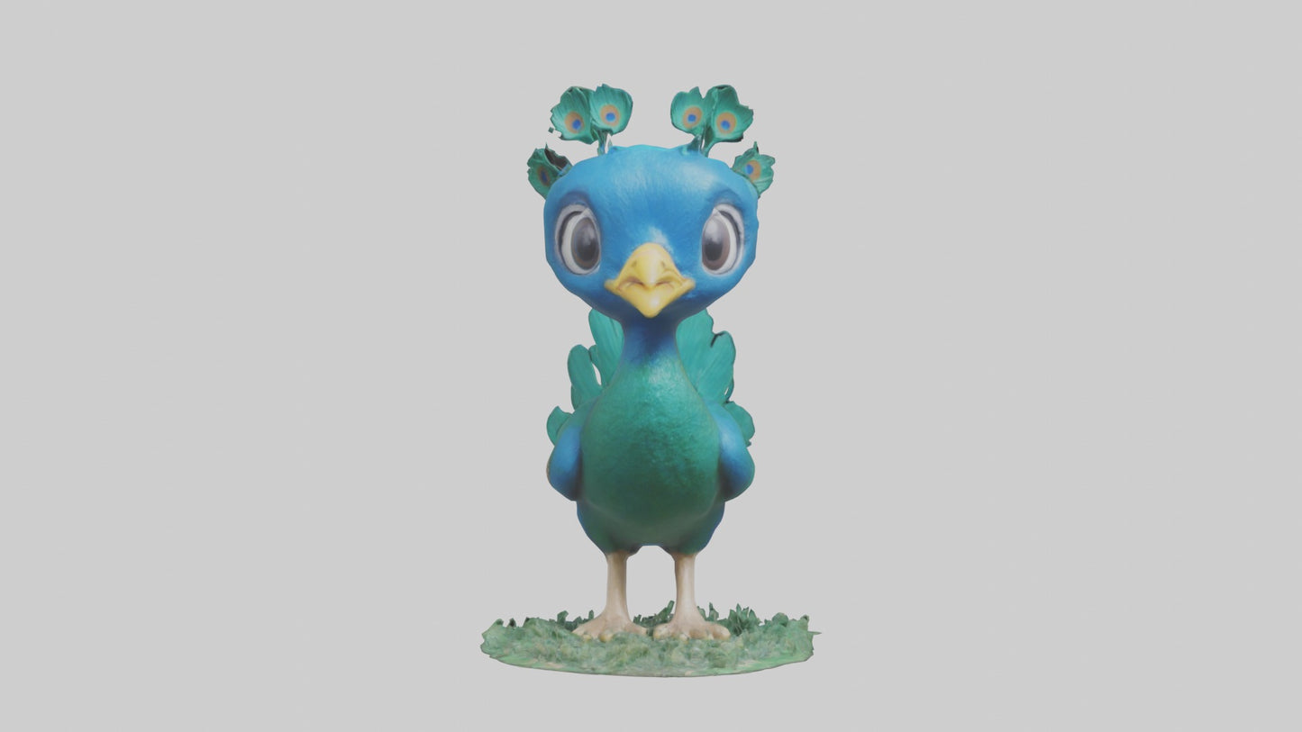 3D model Babypeacock Model 1 VR / AR / low-poly