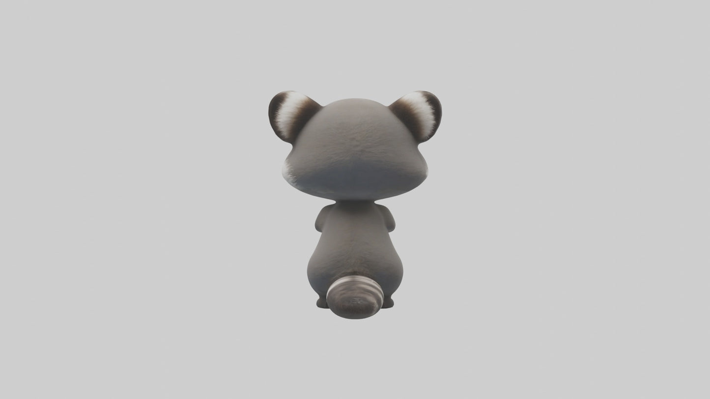 3D model Babyraccoon Model 1 VR / AR / low-poly
