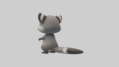 3D model Babyraccoon Model 1 VR / AR / low-poly
