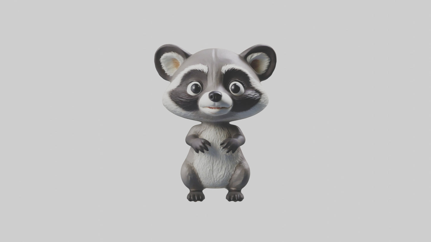 3D model Babyraccoon Model 1 VR / AR / low-poly