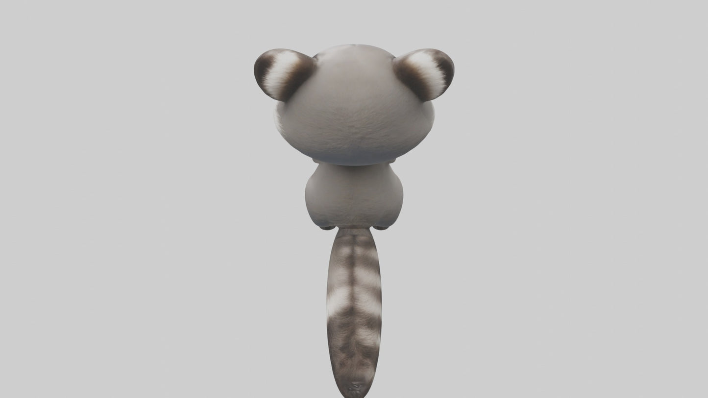 3D model Babyraccoon Model 1 VR / AR / low-poly