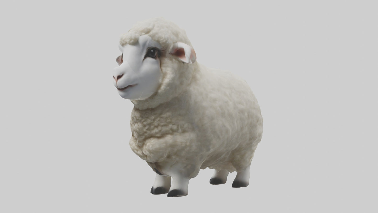 3D model Babysheep Model 1 VR / AR / low-poly