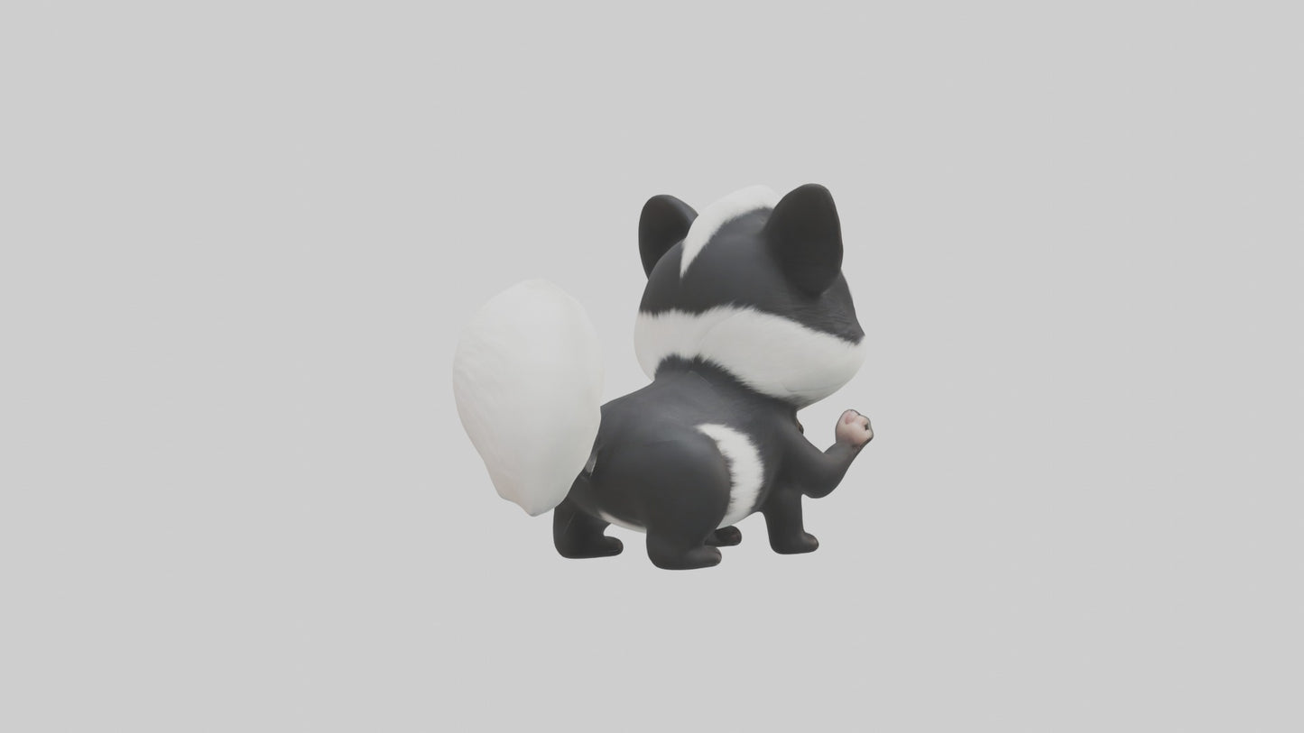 3D model Babyskunk Model 1 VR / AR / low-poly