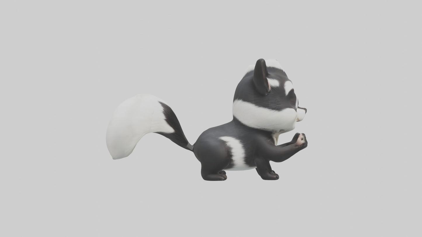 3D model Babyskunk Model 1 VR / AR / low-poly