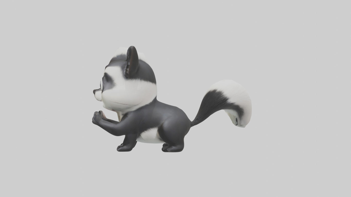 3D model Babyskunk Model 1 VR / AR / low-poly