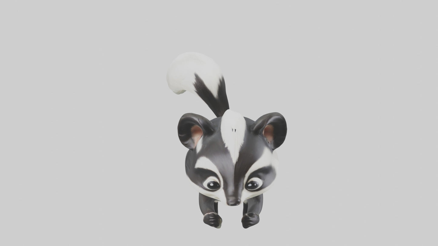 3D model Babyskunk Model 1 VR / AR / low-poly