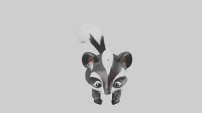 3D model Babyskunk Model 1 VR / AR / low-poly