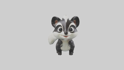 3D model Babyskunk Model 1 VR / AR / low-poly