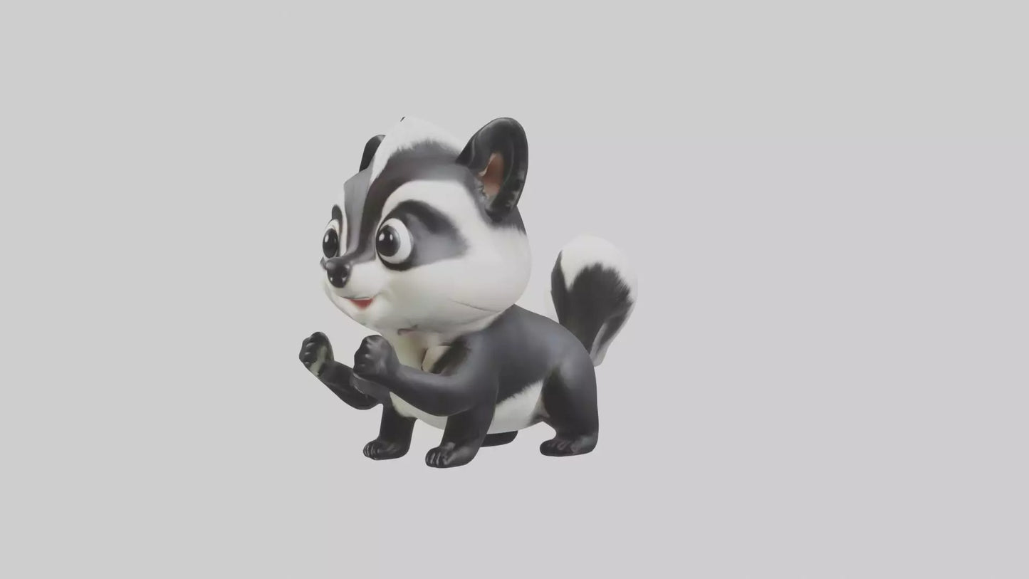 3D model Babyskunk Model 1 VR / AR / low-poly