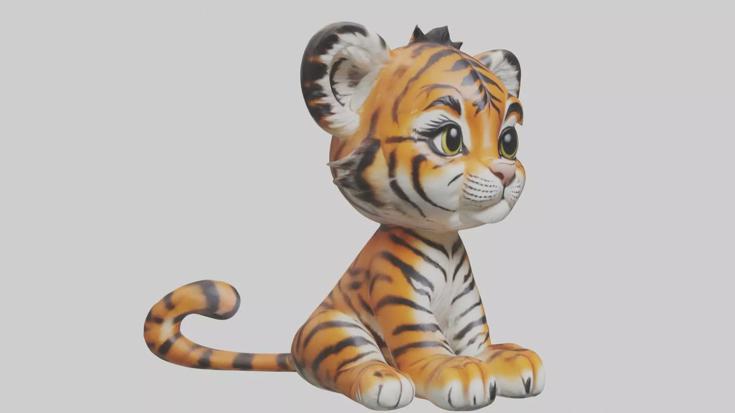 3D model Babytiger Model 1 VR / AR / low-poly