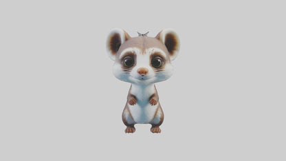 3D model Babyweasel Model 1 VR / AR / low-poly