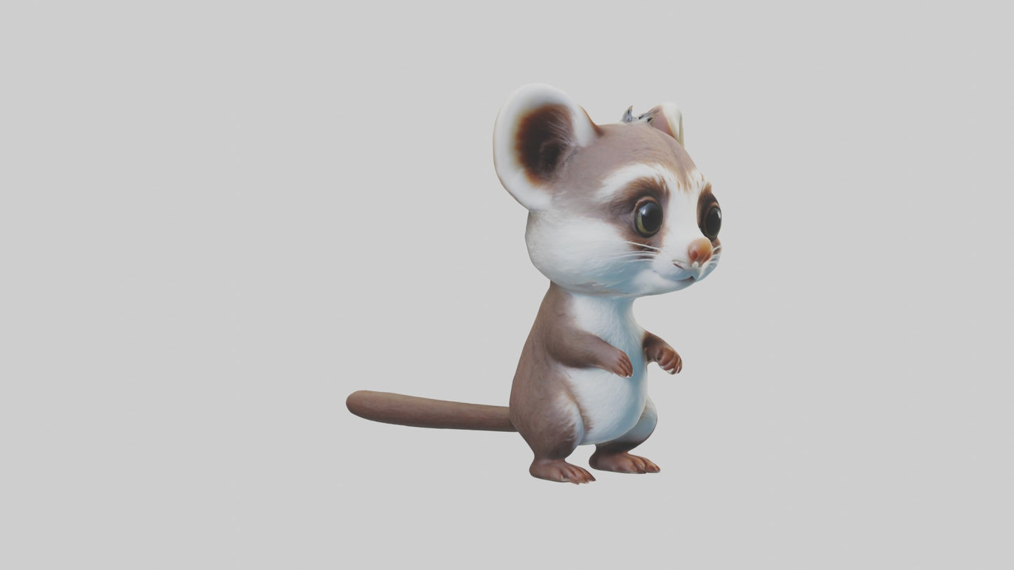 3D model Babyweasel Model 1 VR / AR / low-poly