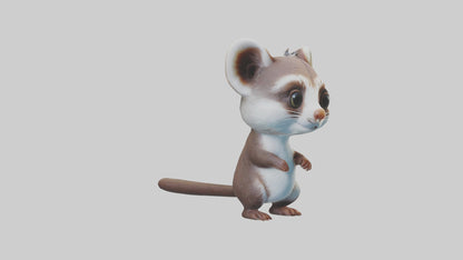 3D model Babyweasel Model 1 VR / AR / low-poly
