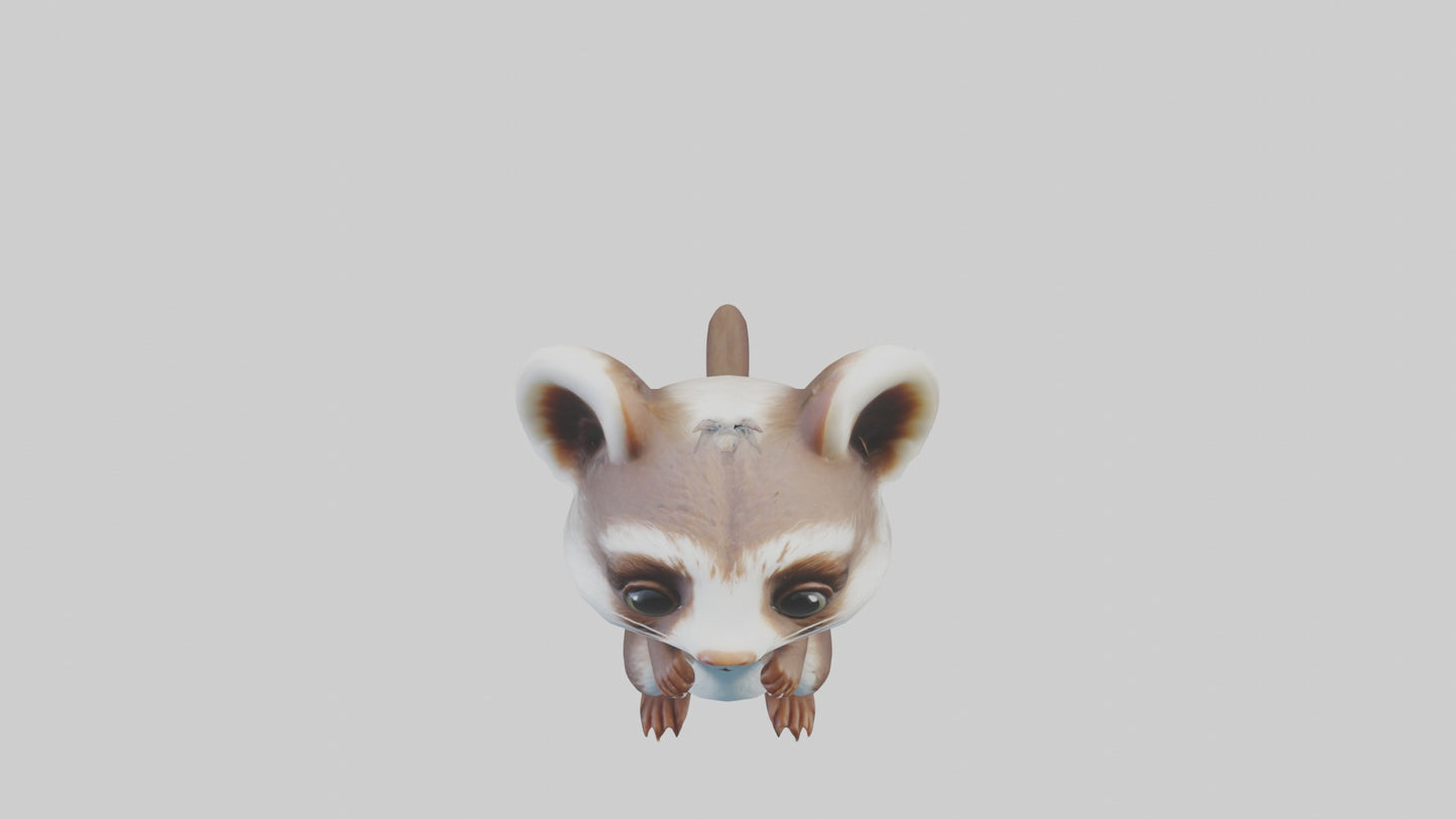3D model Babyweasel Model 1 VR / AR / low-poly