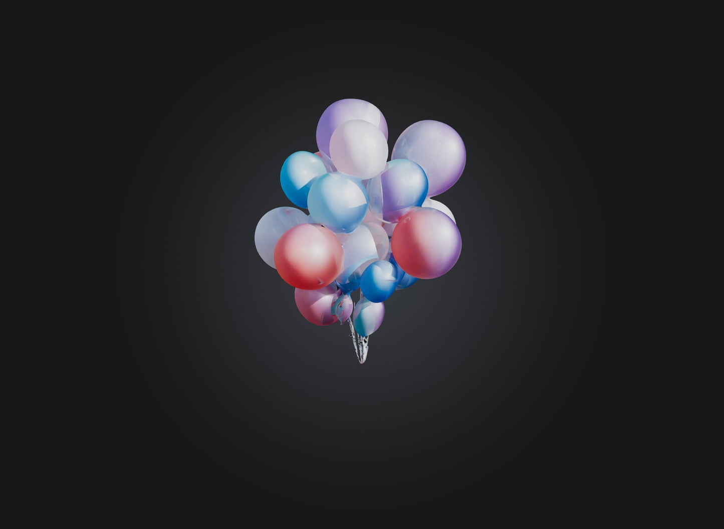 3D model balloons VR / AR / low-poly