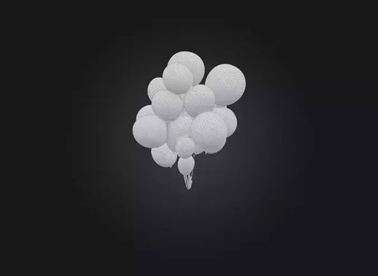 3D model balloons VR / AR / low-poly
