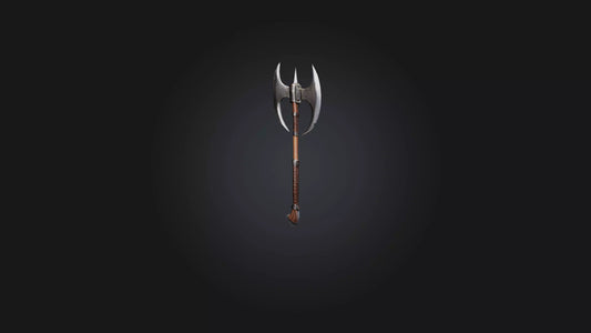 3D model Battle Axe VR / AR / low-poly