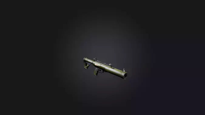 3D model Bazooka VR / AR / low-poly
