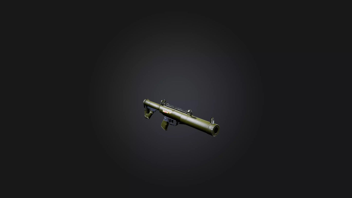 3D model Bazooka VR / AR / low-poly
