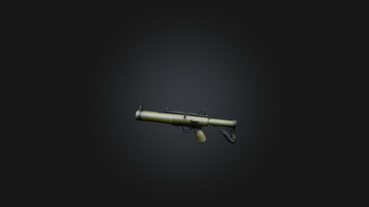 3D model Bazooka VR / AR / low-poly
